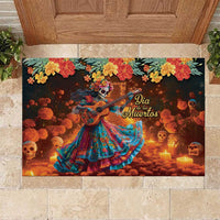 Mexican La Catrina Skeletons Dancing Rubber Doormat Dia de Los Muertos Verion 2 - Wonder Print Shop