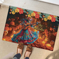 Mexican La Catrina Skeletons Dancing Rubber Doormat Dia de Los Muertos Verion 2 - Wonder Print Shop