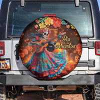 Mexican La Catrina Skeletons Dancing Spare Tire Cover Dia de Los Muertos Verion 2 - Wonder Print Shop