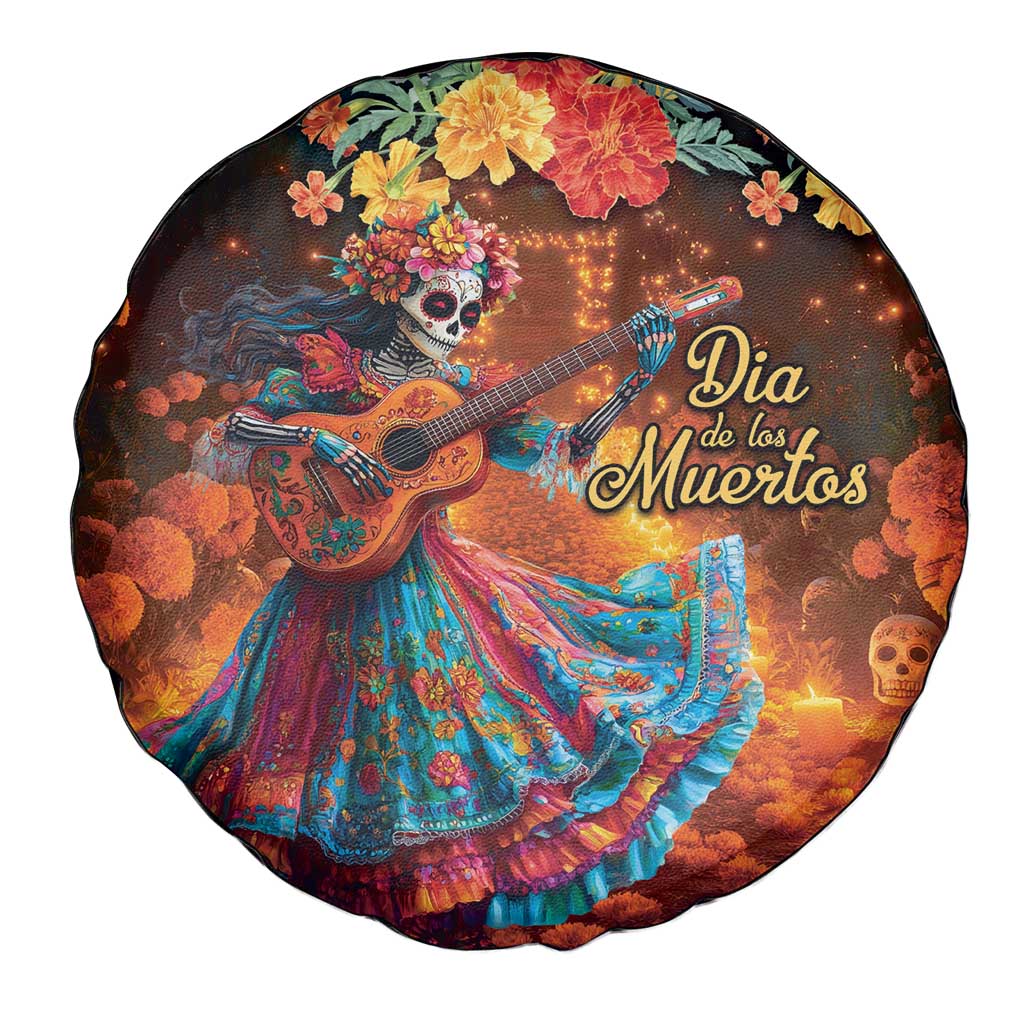 Mexican La Catrina Skeletons Dancing Spare Tire Cover Dia de Los Muertos Verion 2 - Wonder Print Shop