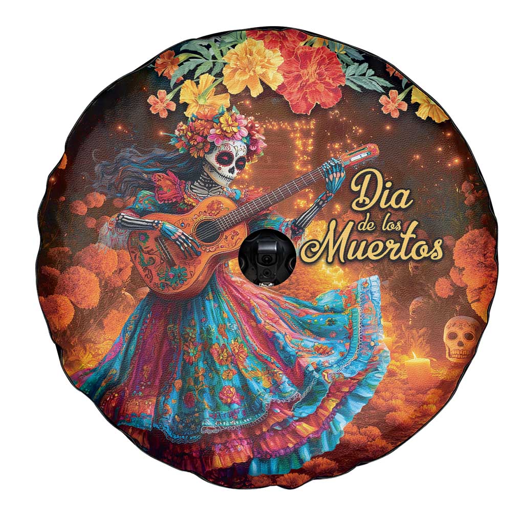 Mexican La Catrina Skeletons Dancing Spare Tire Cover Dia de Los Muertos Verion 2 - Wonder Print Shop