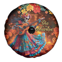 Mexican La Catrina Skeletons Dancing Spare Tire Cover Dia de Los Muertos Verion 2 - Wonder Print Shop