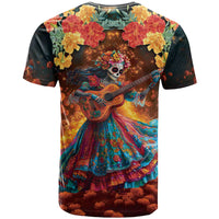 Mexican La Catrina Skeletons Dancing T Shirt Dia de Los Muertos Verion 2 - Wonder Print Shop