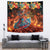 Mexican La Catrina Skeletons Dancing Tapestry Dia de Los Muertos Verion 2 - Wonder Print Shop