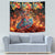 Mexican La Catrina Skeletons Dancing Tapestry Dia de Los Muertos Verion 2 - Wonder Print Shop