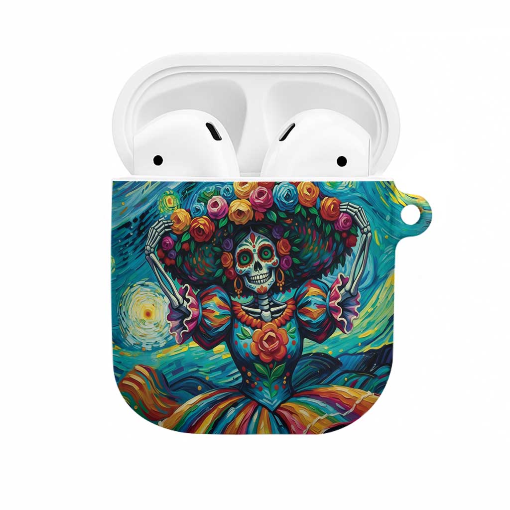 Día de los Muertos AirPods Case A Swirl of Colors and Souls - Wonder Print Shop