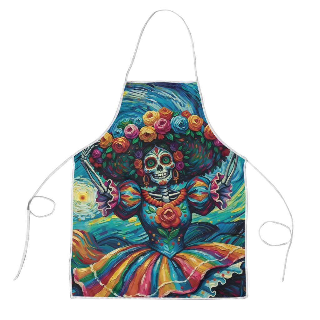 Día de los Muertos Apron A Swirl of Colors and Souls - Wonder Print Shop