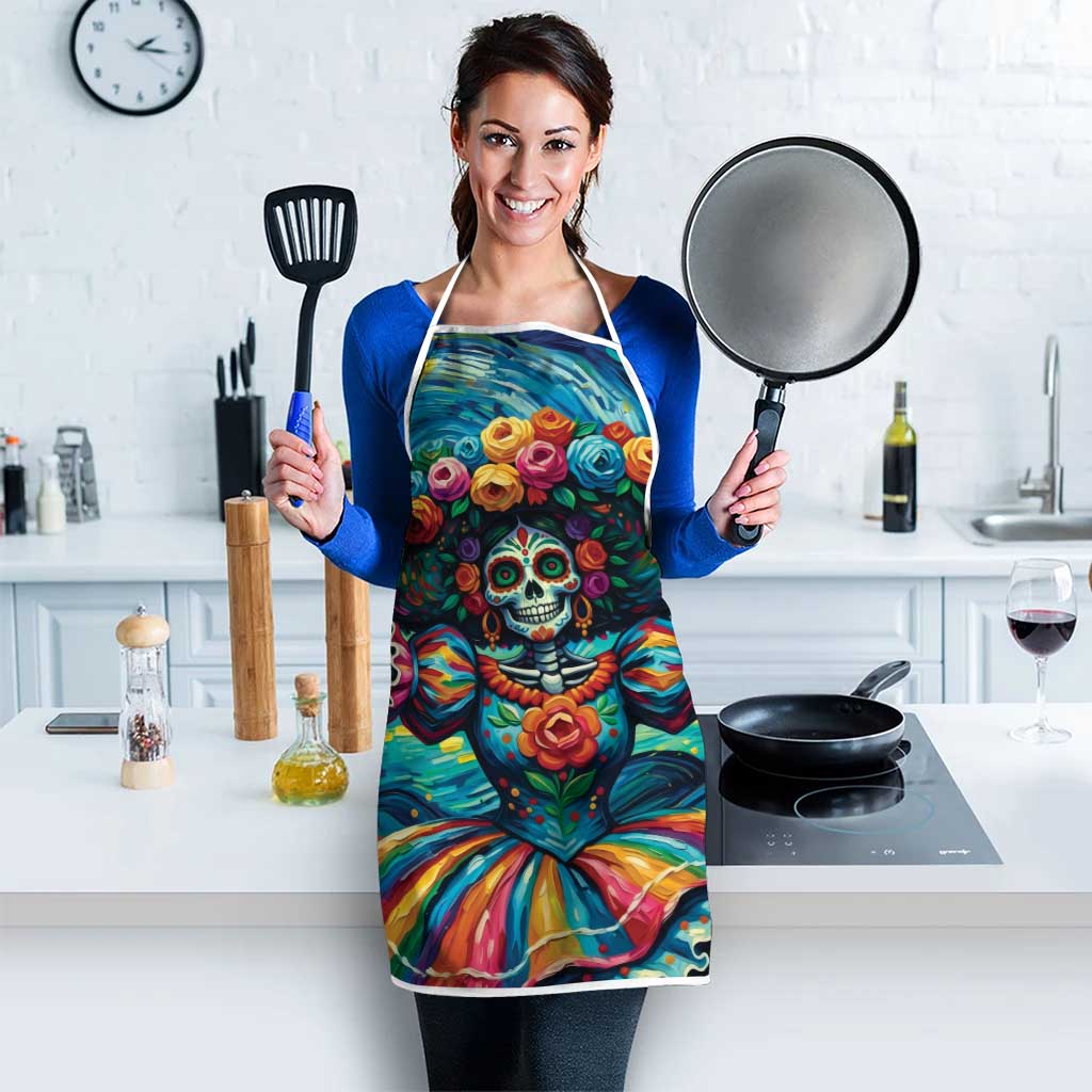 Día de los Muertos Apron A Swirl of Colors and Souls - Wonder Print Shop