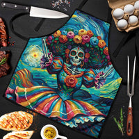 Día de los Muertos Apron A Swirl of Colors and Souls - Wonder Print Shop