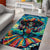 Día de los Muertos Area Rug A Swirl of Colors and Souls - Wonder Print Shop