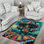 Día de los Muertos Area Rug A Swirl of Colors and Souls - Wonder Print Shop