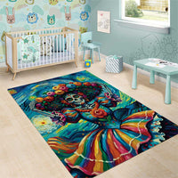 Día de los Muertos Area Rug A Swirl of Colors and Souls - Wonder Print Shop