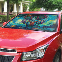 Día de los Muertos Auto Sun Shade A Swirl of Colors and Souls - Wonder Print Shop