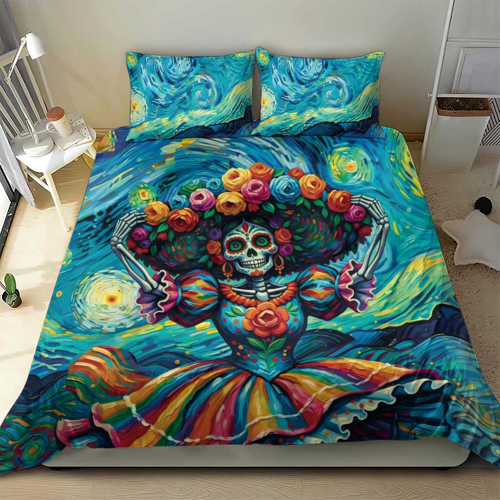 Día de los Muertos Bedding Set A Swirl of Colors and Souls - Wonder Print Shop