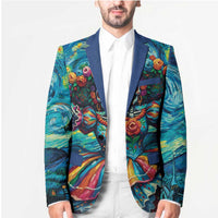 Día de los Muertos Blazer A Swirl of Colors and Souls - Wonder Print Shop