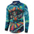 Día de los Muertos Button Sweatshirt A Swirl of Colors and Souls - Wonder Print Shop
