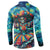 Día de los Muertos Button Sweatshirt A Swirl of Colors and Souls - Wonder Print Shop