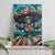Día de los Muertos Canvas Wall Art A Swirl of Colors and Souls - Wonder Print Shop