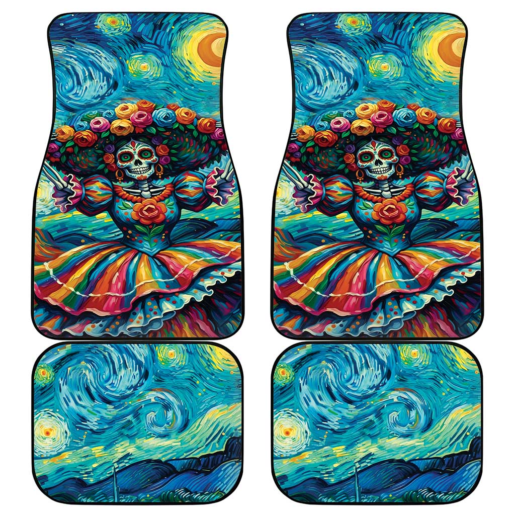Día de los Muertos Car Mats A Swirl of Colors and Souls - Wonder Print Shop