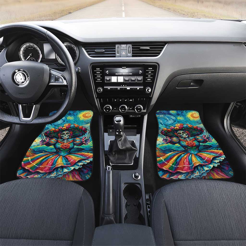 Día de los Muertos Car Mats A Swirl of Colors and Souls - Wonder Print Shop
