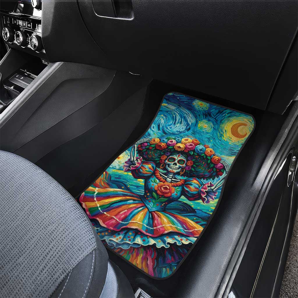 Día de los Muertos Car Mats A Swirl of Colors and Souls - Wonder Print Shop