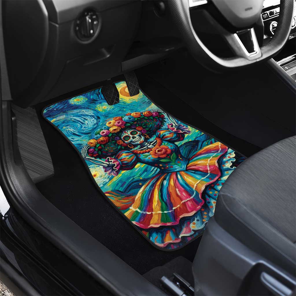 Día de los Muertos Car Mats A Swirl of Colors and Souls - Wonder Print Shop
