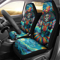 Día de los Muertos Car Seat Cover A Swirl of Colors and Souls - Wonder Print Shop