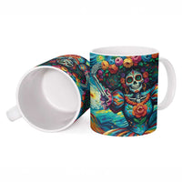 Día de los Muertos Ceramic Mug A Swirl of Colors and Souls - Wonder Print Shop