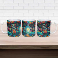 Día de los Muertos Ceramic Mug A Swirl of Colors and Souls - Wonder Print Shop