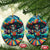 Día de los Muertos Ceramic Ornament A Swirl of Colors and Souls - Wonder Print Shop