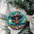 Día de los Muertos Ceramic Ornament A Swirl of Colors and Souls - Wonder Print Shop