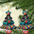 Día de los Muertos Ceramic Ornament A Swirl of Colors and Souls - Wonder Print Shop