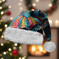 Día de los Muertos Christmas Santa Hat A Swirl of Colors and Souls - Wonder Print Shop