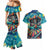 Día de los Muertos Couples Matching Mermaid Dress and Hawaiian Shirt A Swirl of Colors and Souls - Wonder Print Shop