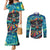 Día de los Muertos Couples Matching Mermaid Dress and Long Sleeve Button Shirt A Swirl of Colors and Souls - Wonder Print Shop
