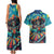 Día de los Muertos Couples Matching Tank Maxi Dress and Hawaiian Shirt A Swirl of Colors and Souls - Wonder Print Shop