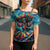 Día de los Muertos Cross Shoulder Shirt A Swirl of Colors and Souls - Wonder Print Shop