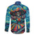 Día de los Muertos Family Matching Off Shoulder Maxi Dress and Hawaiian Shirt A Swirl of Colors and Souls - Wonder Print Shop