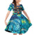 Día de los Muertos Family Matching Off Shoulder Short Dress and Hawaiian Shirt A Swirl of Colors and Souls - Wonder Print Shop