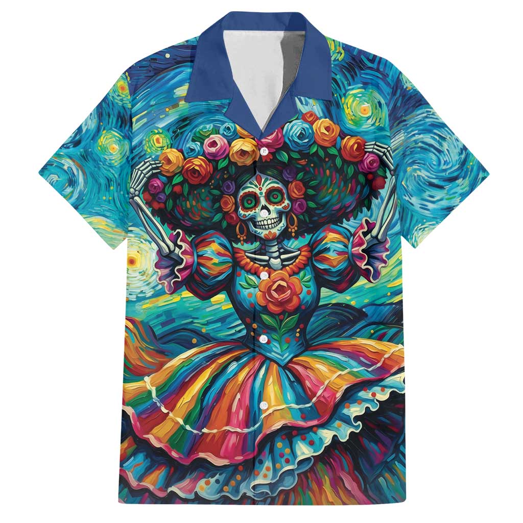 Día de los Muertos Family Matching Puletasi and Hawaiian Shirt A Swirl of Colors and Souls - Wonder Print Shop