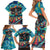 Día de los Muertos Family Matching Short Sleeve Bodycon Dress and Hawaiian Shirt A Swirl of Colors and Souls - Wonder Print Shop