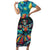 Día de los Muertos Family Matching Short Sleeve Bodycon Dress and Hawaiian Shirt A Swirl of Colors and Souls - Wonder Print Shop