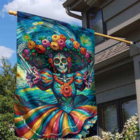 Día de los Muertos Garden Flag A Swirl of Colors and Souls - Wonder Print Shop