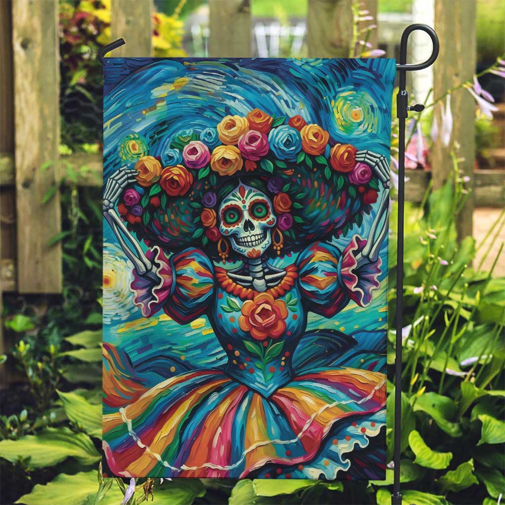Día de los Muertos Garden Flag A Swirl of Colors and Souls - Wonder Print Shop