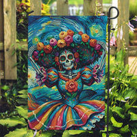 Día de los Muertos Garden Flag A Swirl of Colors and Souls - Wonder Print Shop