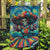 Día de los Muertos Garden Flag A Swirl of Colors and Souls - Wonder Print Shop