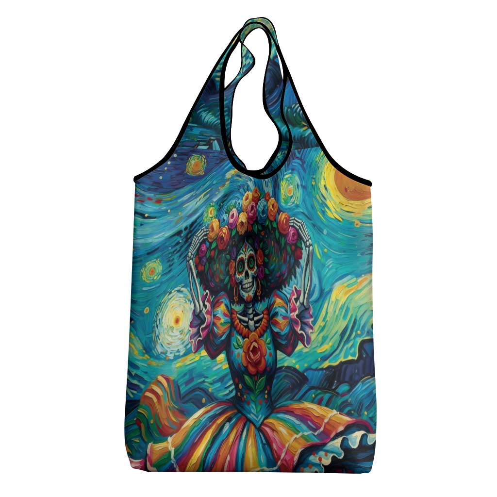 Día de los Muertos Grocery Bag A Swirl of Colors and Souls - Wonder Print Shop