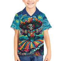 Día de los Muertos Hawaiian Shirt A Swirl of Colors and Souls - Wonder Print Shop