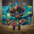 Día de los Muertos Hooded Blanket A Swirl of Colors and Souls - Wonder Print Shop