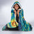 Día de los Muertos Hooded Blanket A Swirl of Colors and Souls - Wonder Print Shop